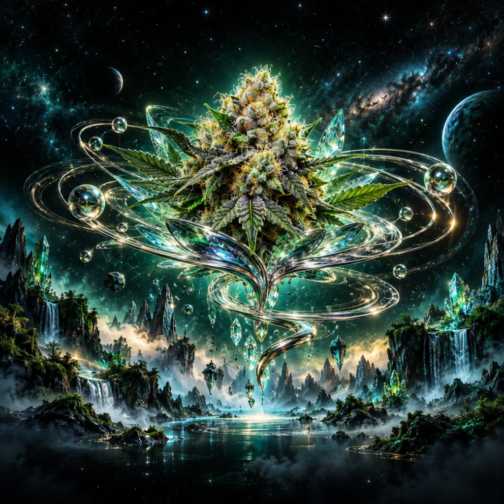 Univers botanique illustré de Amnesia CBD