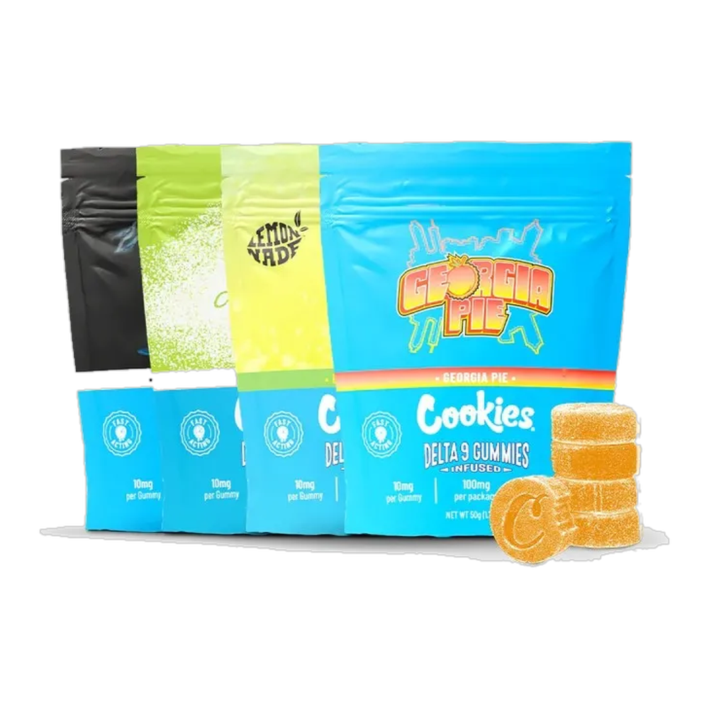 Univers botanique illustré de Pack Gummies Delta-9 Lemonade by COOKIES®